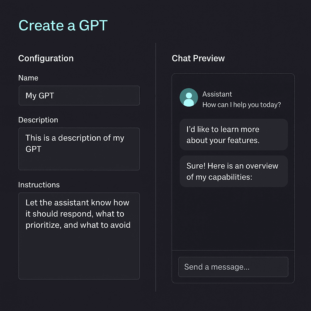 How to Create Your Own Custom GPT in Minutes