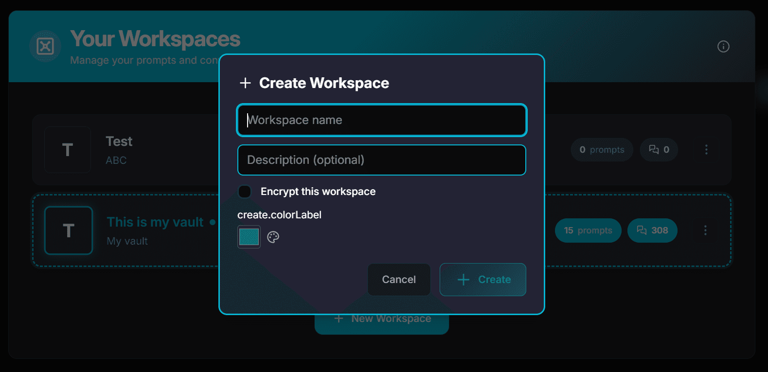 Creating an organized workspace for Claude conversations using the AI Workspace Pro extension