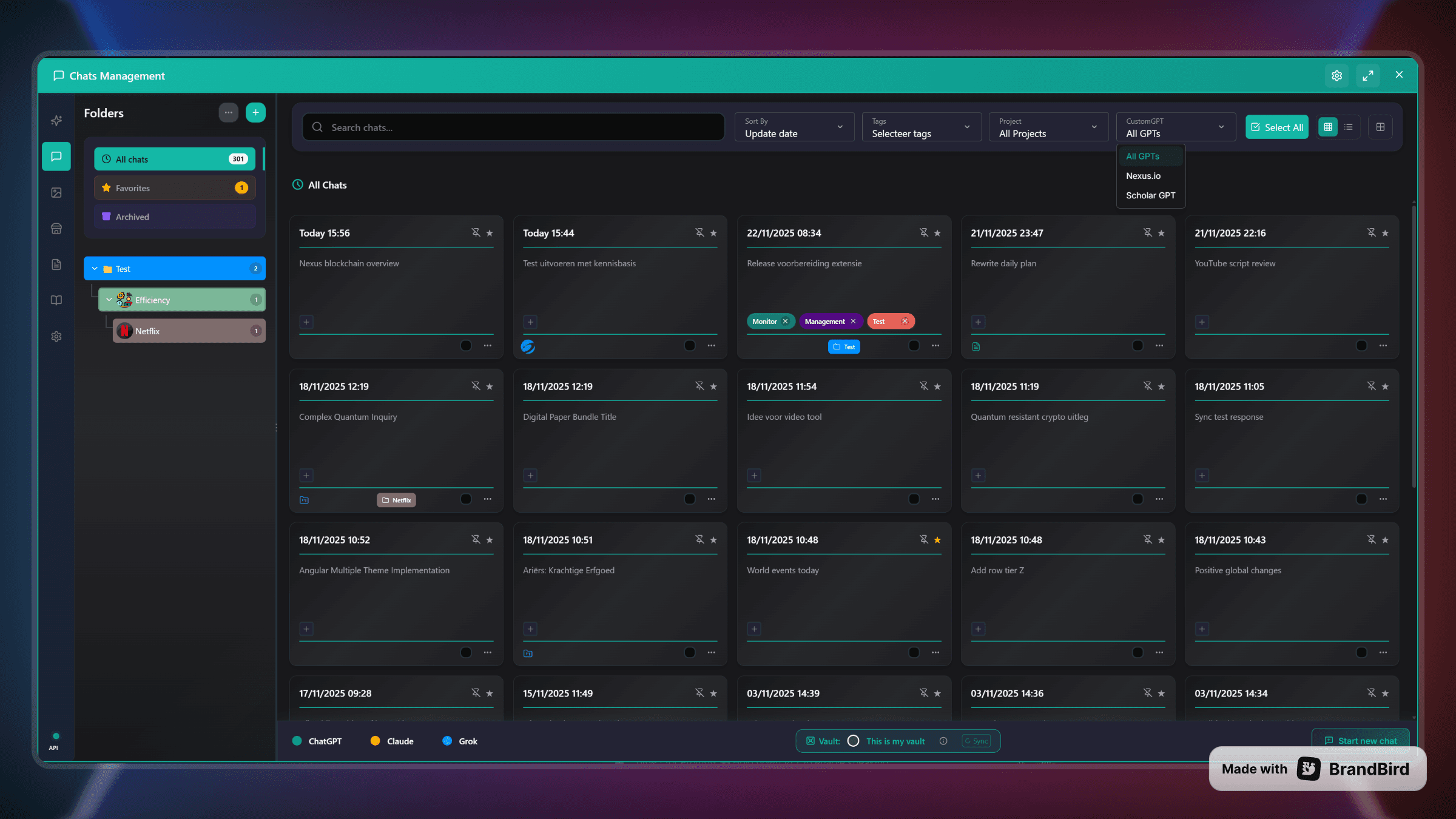 Visual GPT & Project Management: Find Conversations Instantly