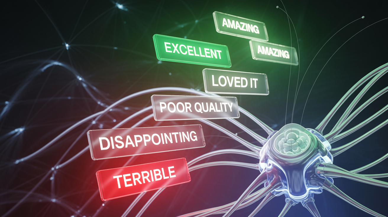 AI analyzing customer reviews