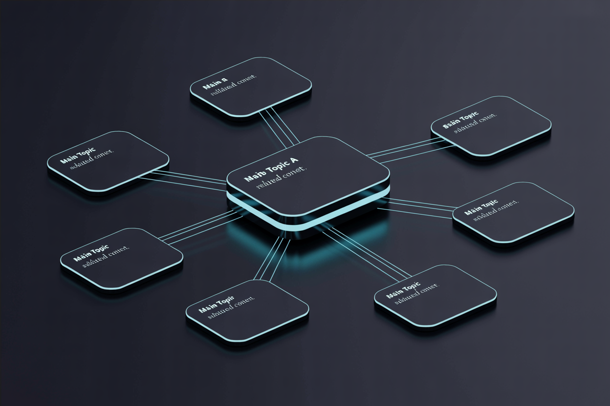 Topic cluster visualization