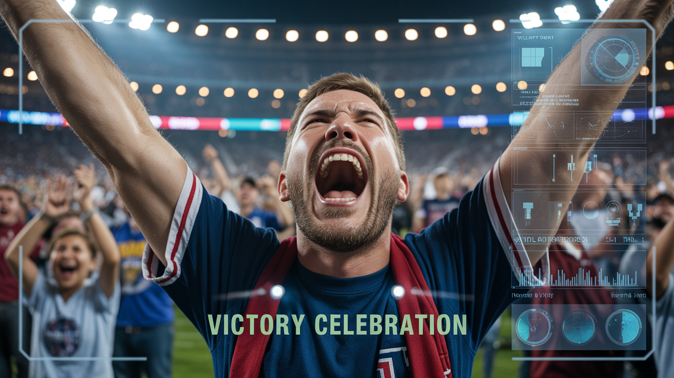 Sports fan screaming - context analysis